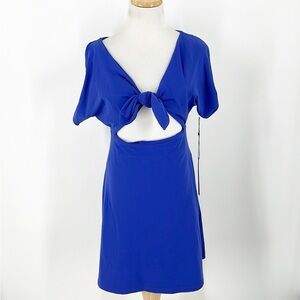 Susana Monaco Bow Front Dolman Mini Dress